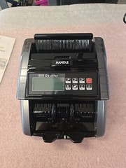 Aneken AL-1000 Money Counter Machine With Counterfeit Detector Tested