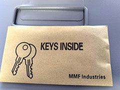 MMF 221-6180-01 Steel Low Profile Cash Box with Security Lock 2 Keys Included