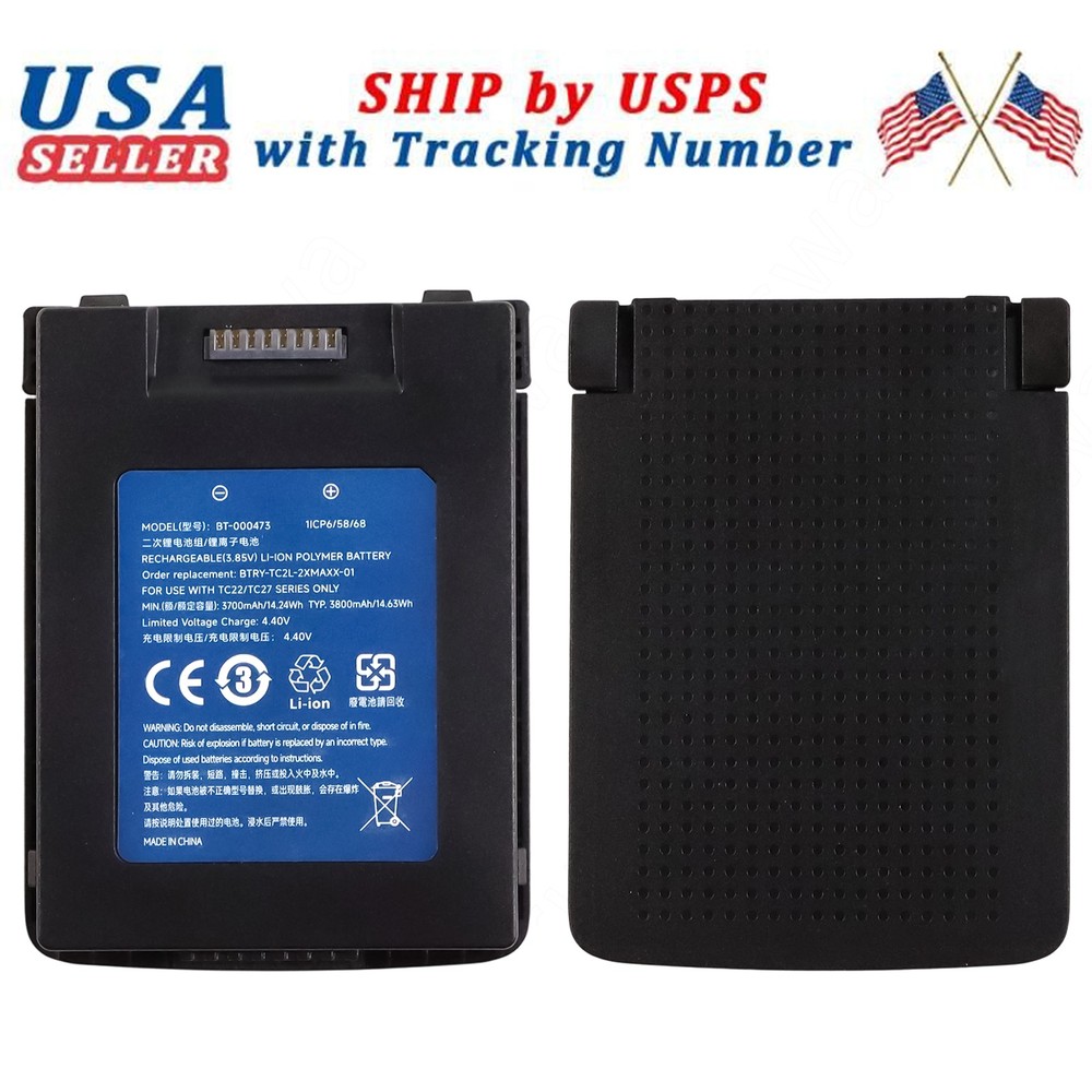 For Zebra BT-000473 Battery fits TC22 TC27 BT-000473-0020 BT-000473B 3800mAh new