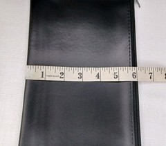 Cash Money Currency Storage Bag Set Of 3 Bags Black & Green Faux Leather New