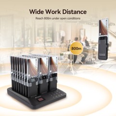 Retekess TD157A Restaurant Pager System Guest Queuing 24 Pagers For Food Truck