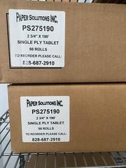 2 3/4” x 190’ bond paper rolls