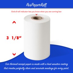 3-1/8″ x 119′ Thermal Receipt Paper PoS 50 Rolls ** FREE SHIPPING**