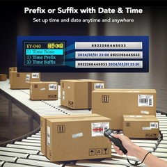 Eyoyo Bluetooth Barcode Scanner with Screen 1D&2D QR Code POS PC Wireless Reader