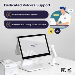 Retail and Restaurant POS Terminal Machine for Business, White, Hardware Only
