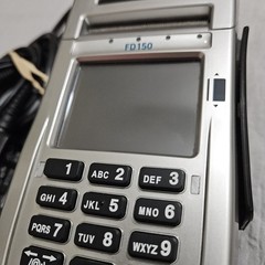 First Data FD150 Credit Card Terminal w/ Power Supply & Cables Tested Working