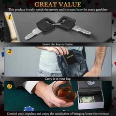 Gambling Metal Box Portable Winners Bank Casino Cash Box with Keys Good Luck Cas