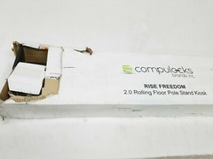 Compulocks Rise Freedom 2.0 Rolling Floor Pole Stand Kiosk New Open Box
