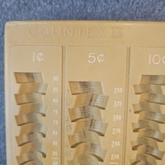 Lot of 2 Vintage Countex II Coin Sorting Trays MMF Industries Bank Teller Sorter