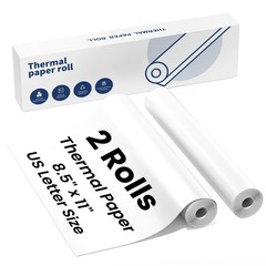 Thermal Paper 8.5×11 Inch 2 Rolls For A285M A282M M835 A4 Portable Paper