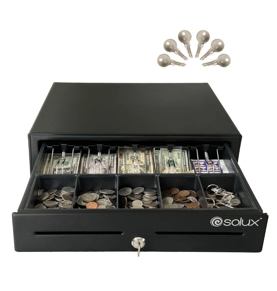 16″ Cash Drawer – Cash Registers – Cash Register Drawer for POS – Square Cash…