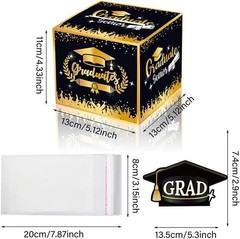 Graduation Gifts Black Graduation Money Box Surprise Grad Money Holder