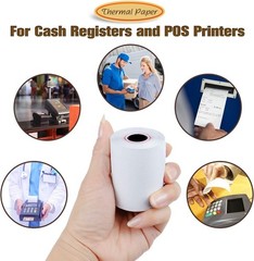 Crisp Image 50 Rolls 2 1/4″ x 85′ Biodegradable Thermal Paper for Cash Registers