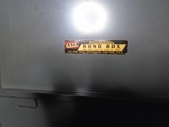 Vintage Gray Metal ASCO STEELMASTER Bond Box 10″ x 4 1/2″ x 3″ – No Key