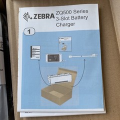 ZEBRA BATTERY CHARGER 3-SLOT SAC-MPP-3BCHGUS1-01 ZEBRA ZQ600 / ZQ500