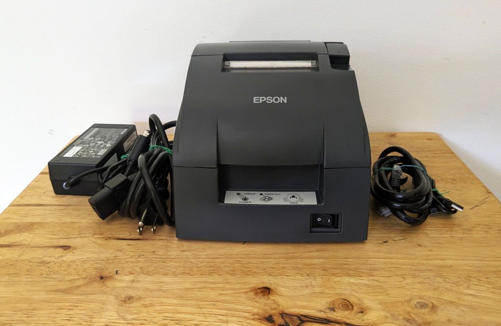Epson TM-U220B M188B POS Receipt Printer USB Interface Red/Black Ribbon Tested