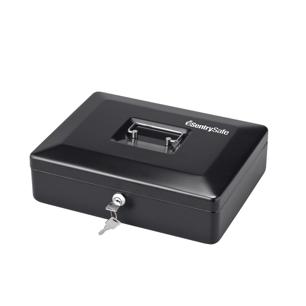 SentrySafe DCB-12 Deluxe Cash Box Key Lock Removable Drawer 0.21 cu ft