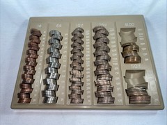 PM Company Coin Counter Change Tray 9.75” X 7.5” Vintage—Tray ONLY