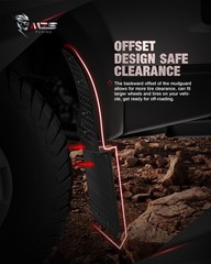 MZS Mud Flaps Splash Guards Compatible with Silverado Sierra Ram 1500 2500 35…
