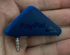2x PayPal Here Triangular AUX 3.5mm Port Headphone Jack Credit Debit Card Reader