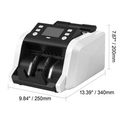 Uimoso Money Counter Machine with Value Bill Counting, 1200 Notes per Minute