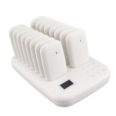 Wireless Calling System 16 Pagers 546yd Transmission 2 Working Modes Touch TUIW