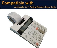 2 1/4 in x 150 ft Calculator Paper Rolls 2 1/4 Adding Machine Tape Paper Roll…