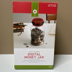 Plastic Digital Money Jar Coin Counting 2012 Target NEW (Old Stock) w/ Red Lid