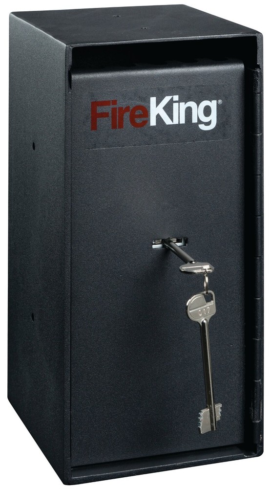 FireKing MS1206 Cash Depository Safe – Fire-Rated – Compact Key Lock