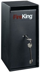 FireKing MS1206 Cash Depository Safe – Fire-Rated – Compact Key Lock
