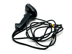 Keyence HR-100 Rev. I Handheld Barcode Scanner w/ HR-1C3UN Cable