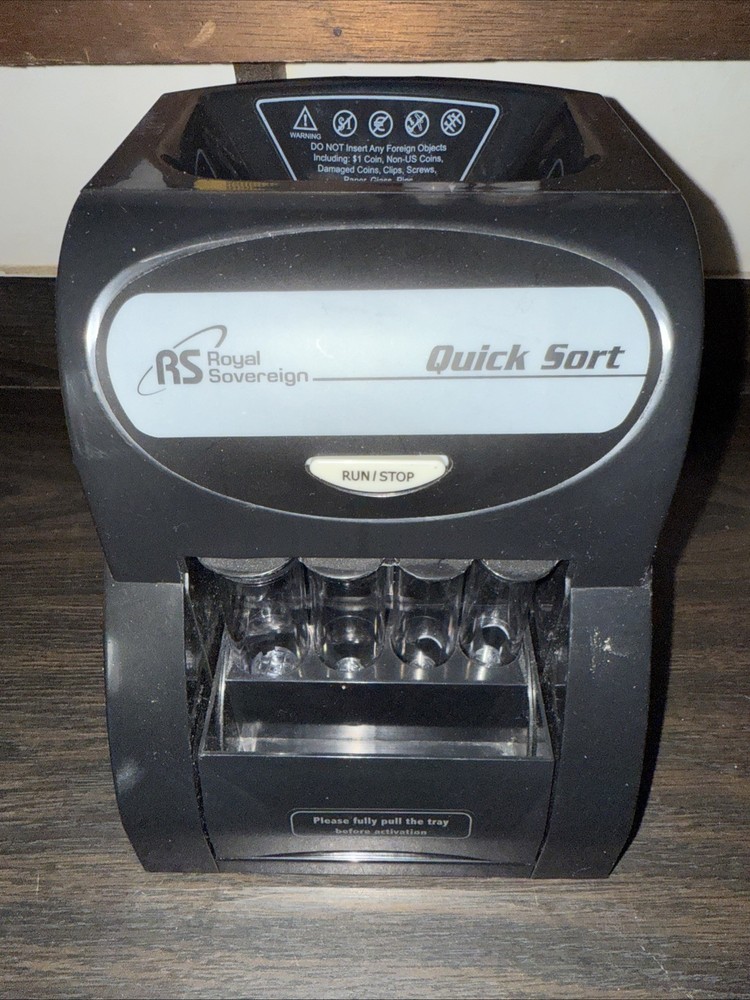 Royal Sovereign Quick Sort Coin Sorter Counter Machine QS-1AC