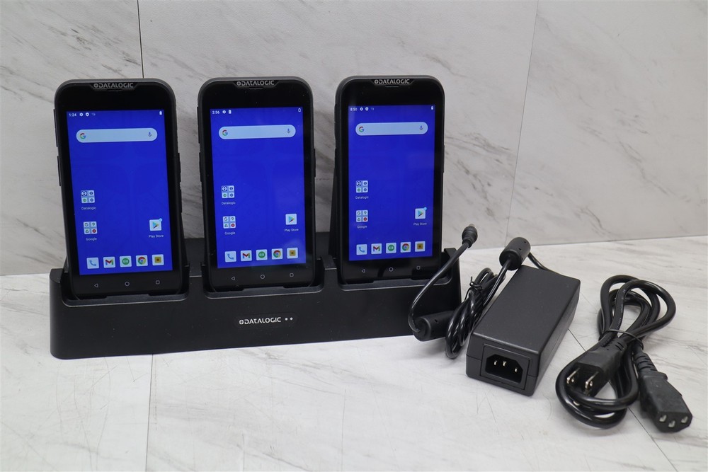3 LOT Datalogic Memor 11 Mobile Computer 32GB Barcode Scanner Android 11 w/ Dock