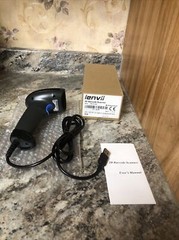 Open Box Lenvii 2D Wired Handheld High Speed Barcode Scanner C200-2D-USB