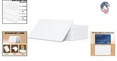 10 Pcs Compatible with NFC NTAG215 Cards Rewritable Business NFC Tags 504B