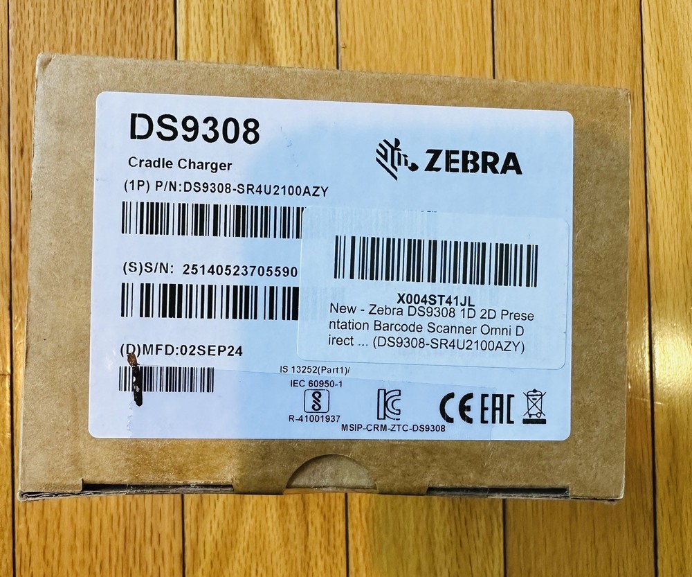 Zebra DS9308 1D/2D Presentation Barcode Scanner Omni Direct SR4U2100AZY Sealed