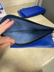 Honeywell 6503 Multipurpose Zipper Bank Deposit Money Bag Blue 11″ x 6″ 3-Pack