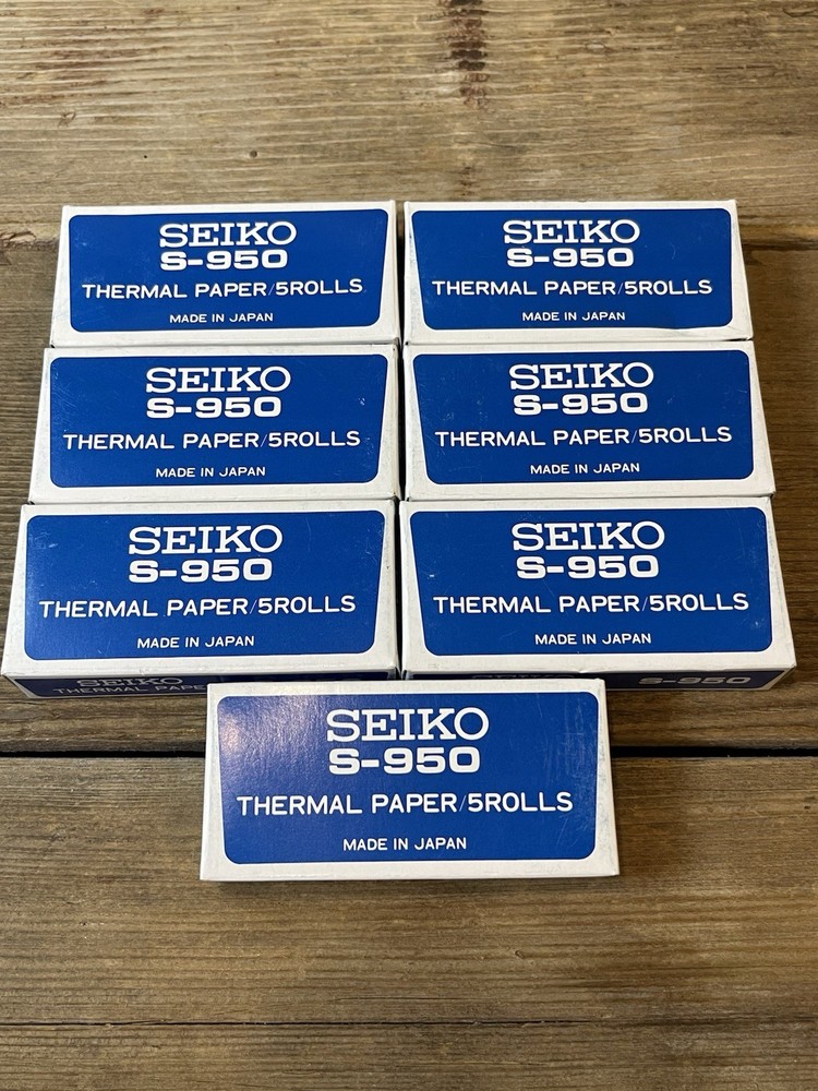 SEIKO Thermal Paper Rolls, Stopwatch Printer, S950 [5 rolls of roll paper]