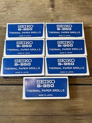 SEIKO Thermal Paper Rolls, Stopwatch Printer, S950 [5 rolls of roll paper]