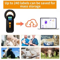 Bluetooth Pet Microchip Reader,3-in-1(2.4GHz Wireless+Bluetooth+USB) Animal U…