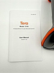 TERA 5100 Wireless 1D Laser Barcode Scanner 2.4GHz USB IP54 Orange