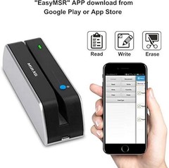 Bluetooth VIP Card Swiper Reader Writer Encoder Hico 3 Tracks USB and Bluetoot