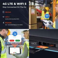 MUNBYN ILT01 8-inch Rugged Tablet Scanner,Android 13,4GB+64GB Warehouse Tablet,