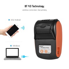 MIni 58mm Portable Wireless BT Pocket Mobile POS Thermal Label Receipt Printer