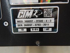 CTM ZEBRA 3600ST-ZE500-4-3 AUTOMATIC PRINTER M6488