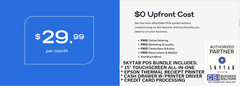 SKYTAB POS-PIZZERIA-RESTAURANT-FREE HARDWARE-ZERO IC FEES DUAL PRICE FREE MENUS