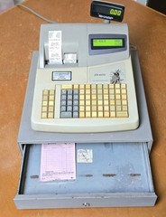 Sharp Electronic Cash Register Model ER-A410 Keys Very Clean Tested Works Great!