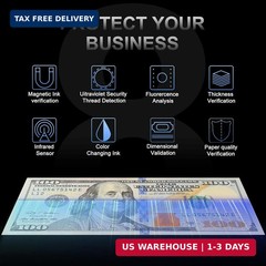 Money Counter Machine with Value Counting, Support Dollar and Euro