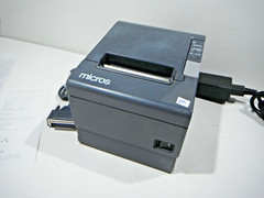 Epson Micros TM-T88IV M129H Thermal Receipt Printer w/Serial-Ethernet Cable (M)