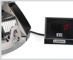 BESOSC Money Counter Bill Count UV/MG Counterfeit Detect 80W NIB Silver *SEALED*